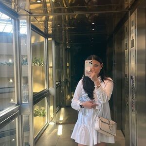 White Long-Sleeve Dress